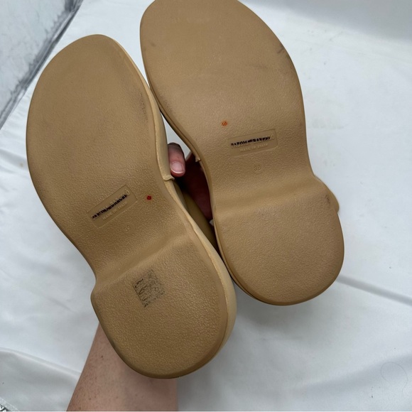 Free People Paloma Barcelo Anything Goes Stretch Boots Tan Beige Platform 39 - Picture 8 of 13